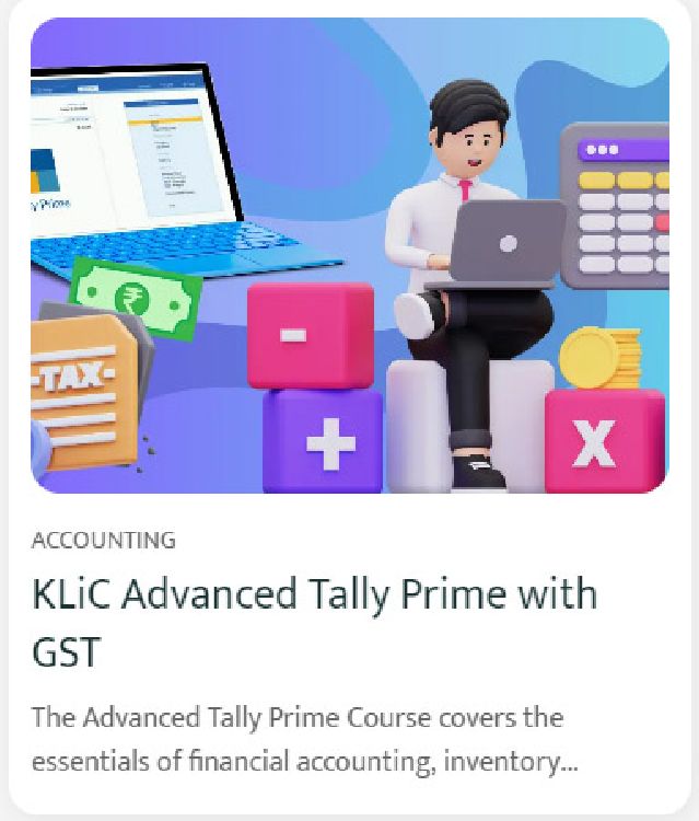 KLiC Advanced Tally Prime with GST